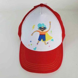 One in a Million Baseball Cap Hat Boys Superhero 100% Cotton Adjustable Red
